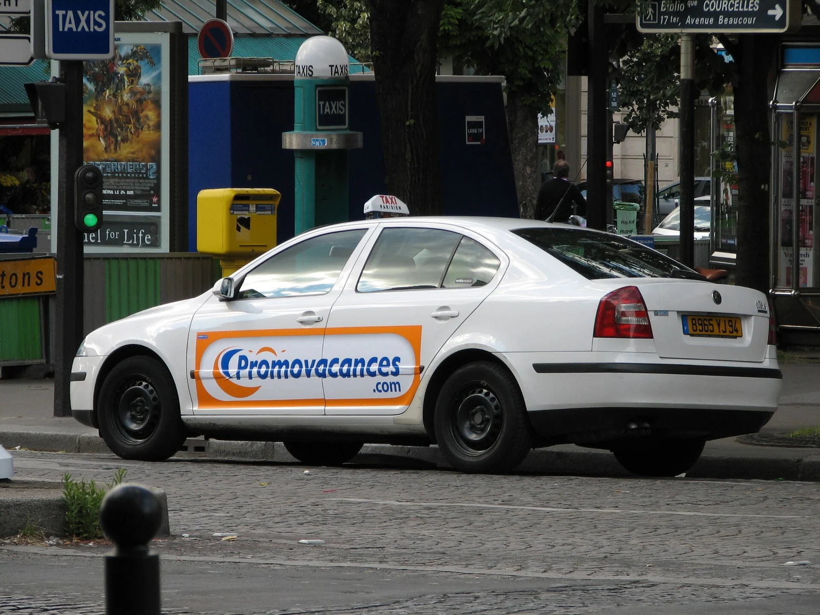 Taxi à Paris.